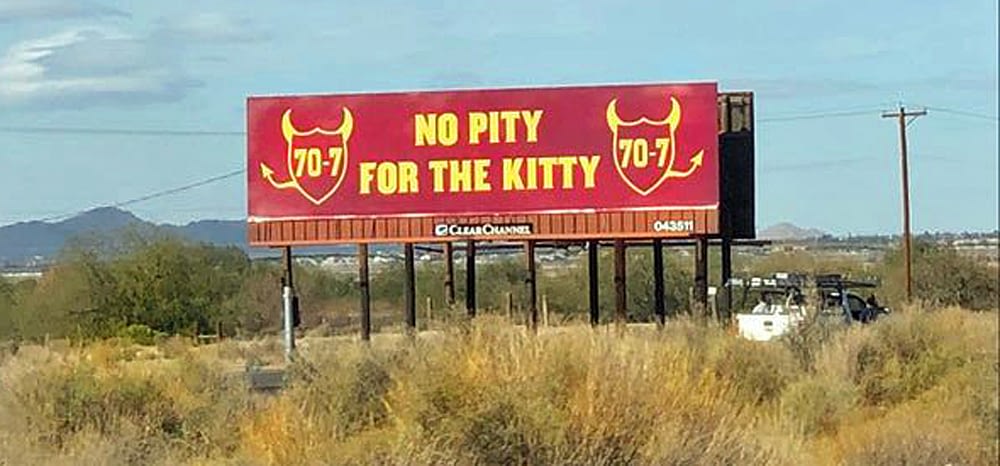 Brittany Bowyer: Sun Devils troll Wildcats with “70-7” billboard
